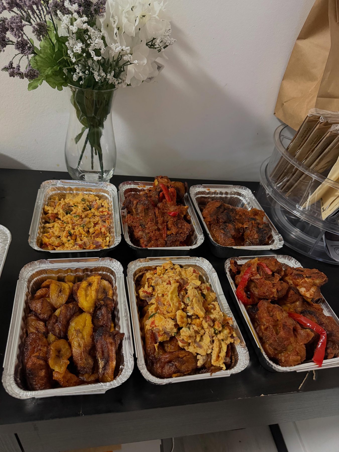 Assorted Shantel's Delicacies trays ready for an event order
