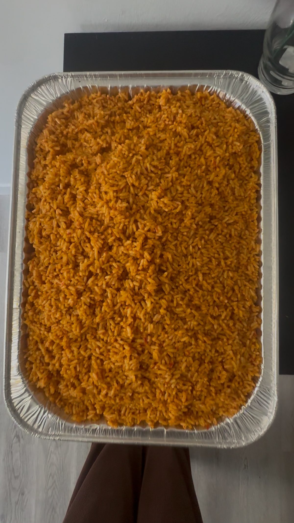X-Large Tray: Jollof or Fried Rice (Feeds 15-20)