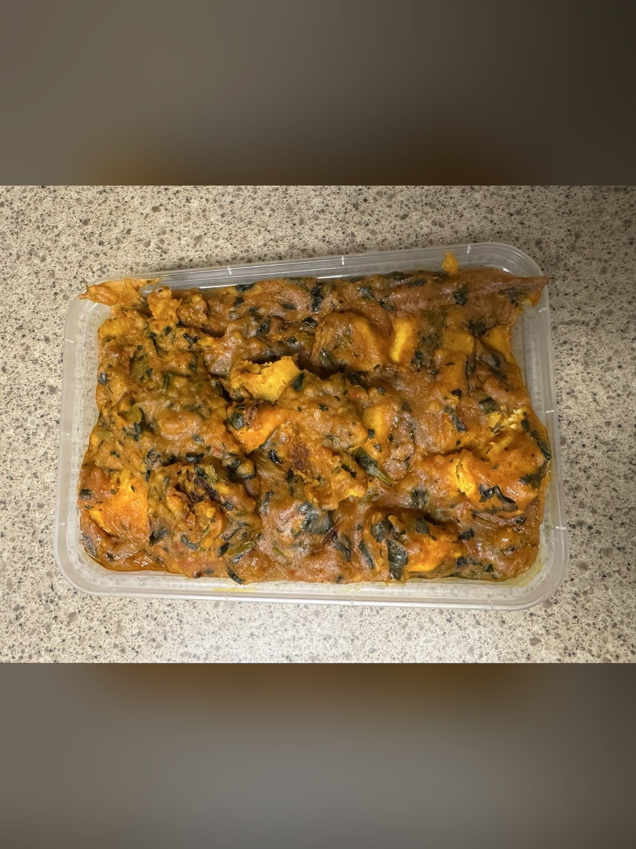 Yam porridge (Asaro) with flaked fish, photo 2